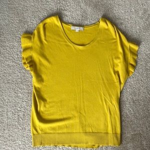 LOFT ruffled short sleeve shirt - Size M